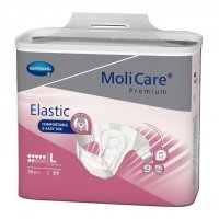 Pieluchomajtki MOLICARE Premium Elastic 7 Kropli L 30 sztuk