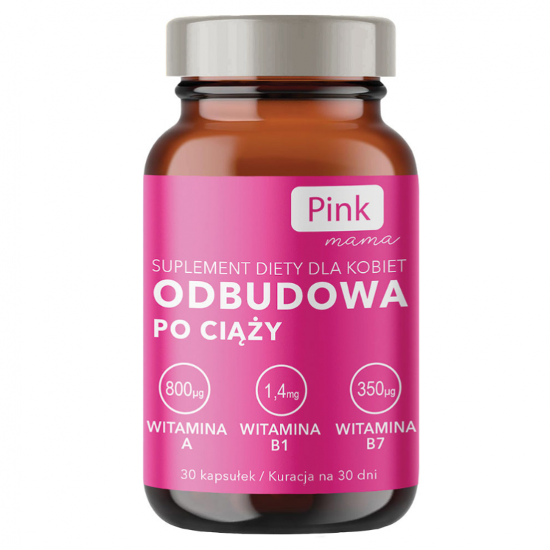 Pink Mama Odbudowa po ciąży kapsułki, 30 szt.