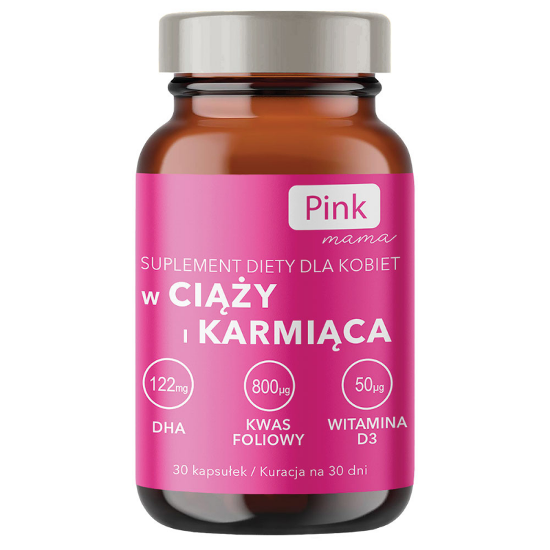 Pink Mama W ciąży i karmiąca kapsułki, 30 szt.