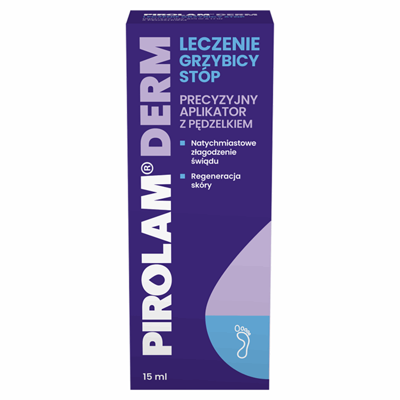 Pirolam Derm Leczenie grzybicy stóp żel, 15 ml