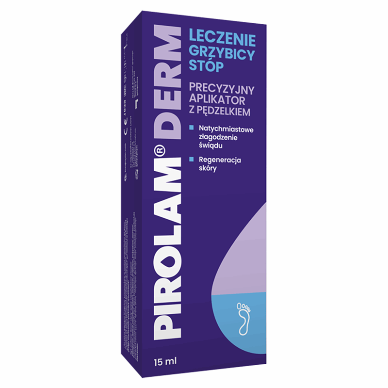 Pirolam Derm Leczenie grzybicy stóp żel, 15 ml