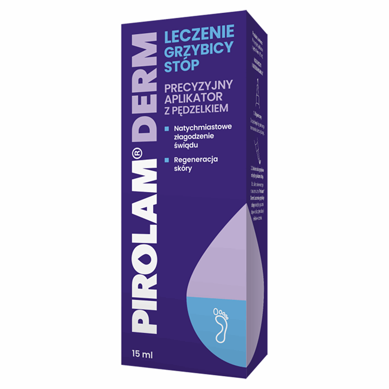 Pirolam Derm Leczenie grzybicy stóp żel, 15 ml