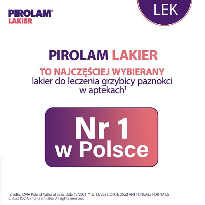 Pirolam lakier do paznokci 80mg/g 4 g / Grzybica