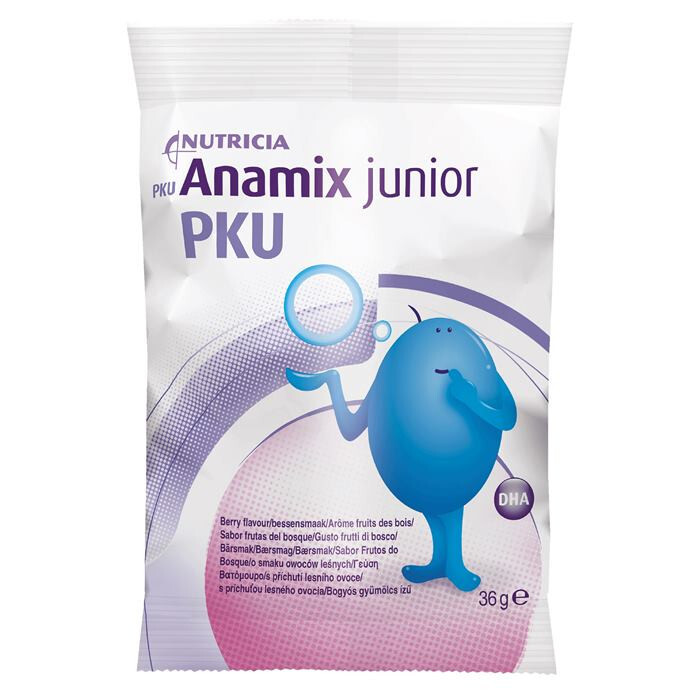 PKU Anamix Junior saszetki z proszkiem o smaku owoców leśnych, 36 g x 30 szt.