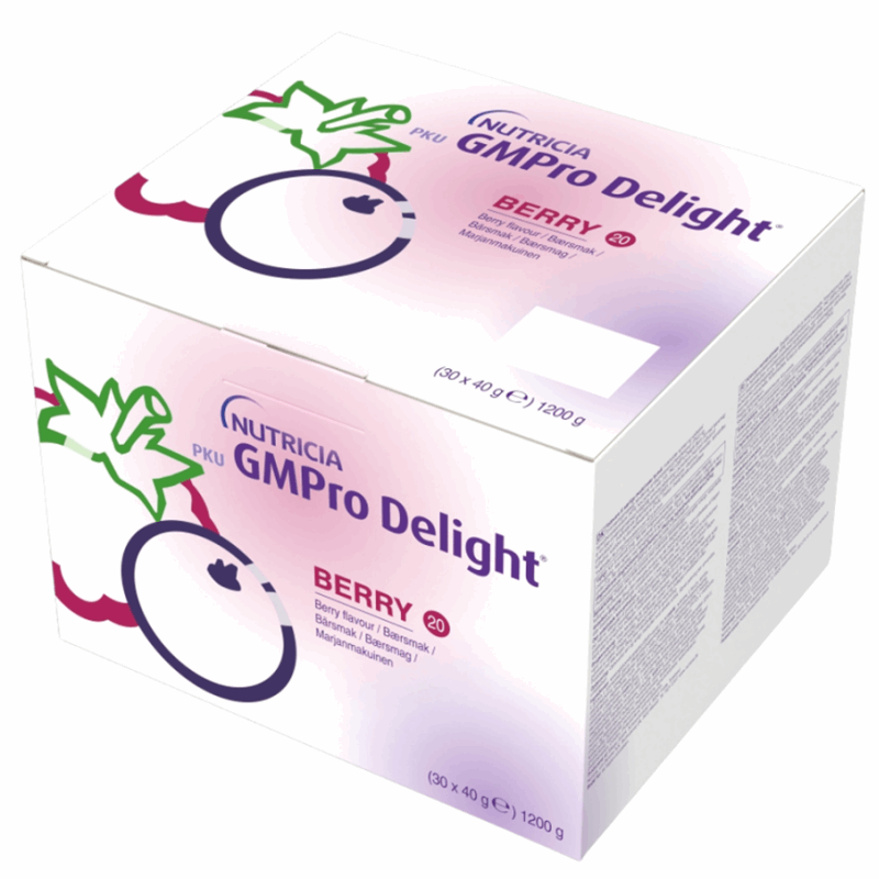 PKU GMPro Delight Berry 20 saszetki, 30 szt. po 40 g