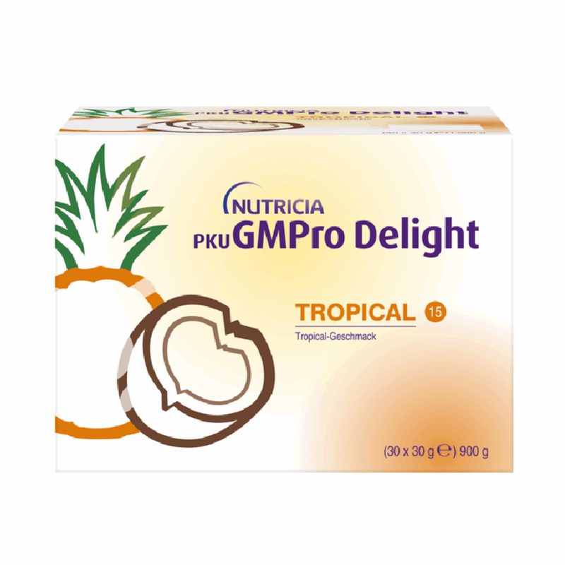 PKU GMPro Delight Tropical 15 saszetki, 30 szt. po 30 g