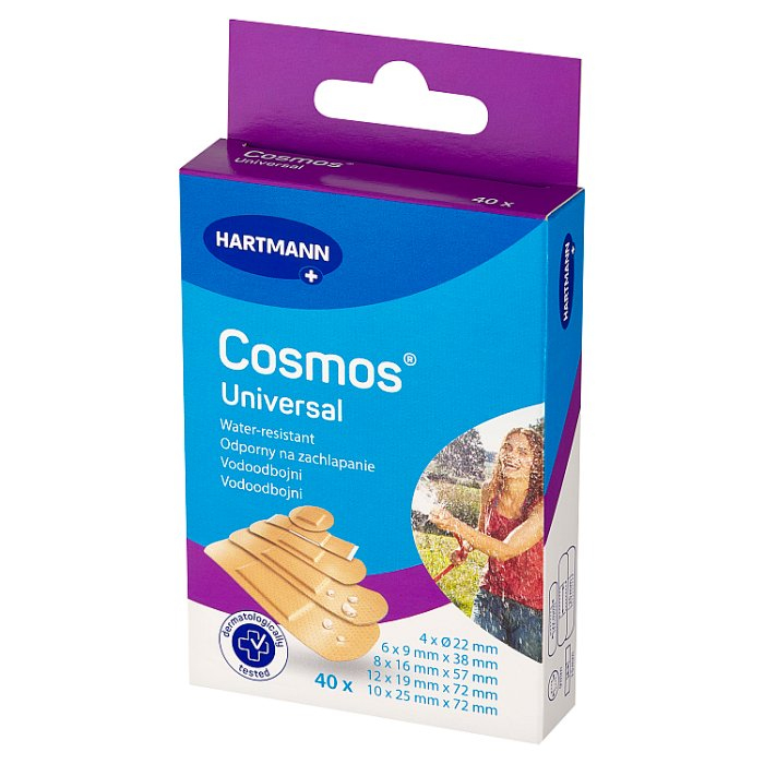 Plastry COSMOS Universal WATER RESISTANT 40 sztuk