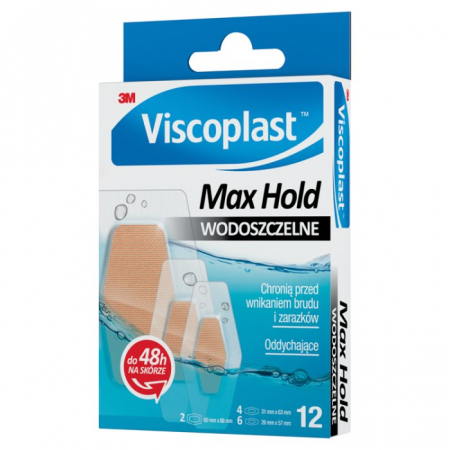 Plastry zestaw wodoszczelny MAX Hold 12 sztuk