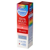 Plusssz 100% Multiwitamina + Żelazo 20 tabletek musujących