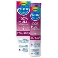 Plusssz 100% Multiwitamina + Żeń-szeń 20 tabletek musujących