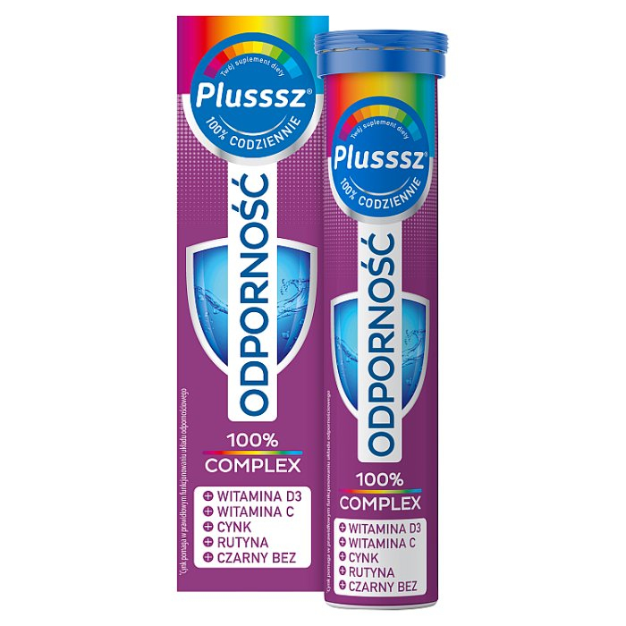 Plusssz 100% Odporność complex 20 tabletek musujących