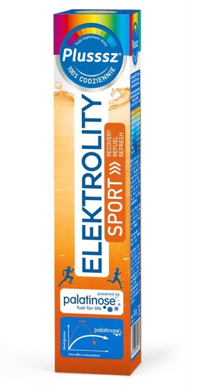 Plusssz Elektrolity Sport 100% Complex tabletki musujące, 24 szt.
