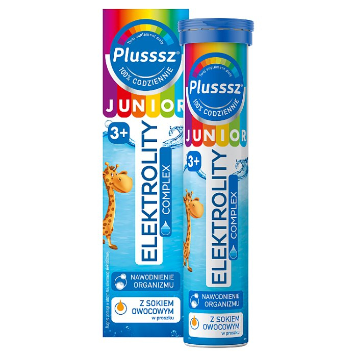 Plusssz Junior elektrolity complex 20 tabletek musujących