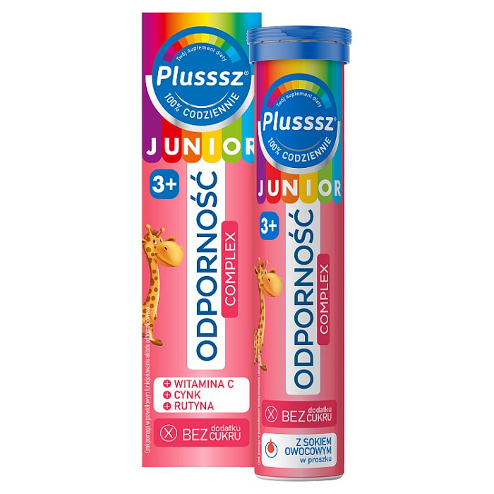 Plusssz Junior odporność complex 20 tabletek musujących