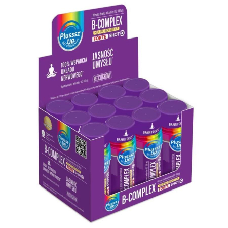 Plusssz Up B-Complex Neuro Booster Forte Shot płyn 50 ml, 12 szt.