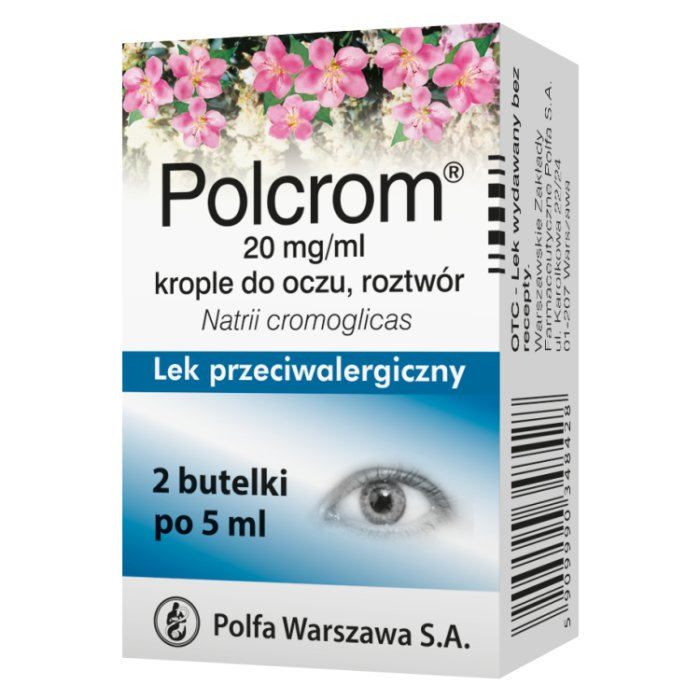 Polcrom 2% krople do oczu 10 ml (2 x 5ml)