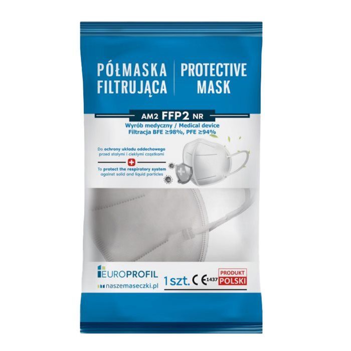 Półmaska filtrująca FFP2 bez zaworu 1 szt.