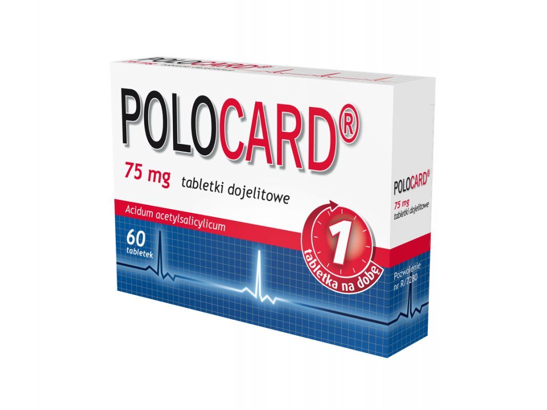 Polocard 75 mg 60 tabletek dojelitowych
