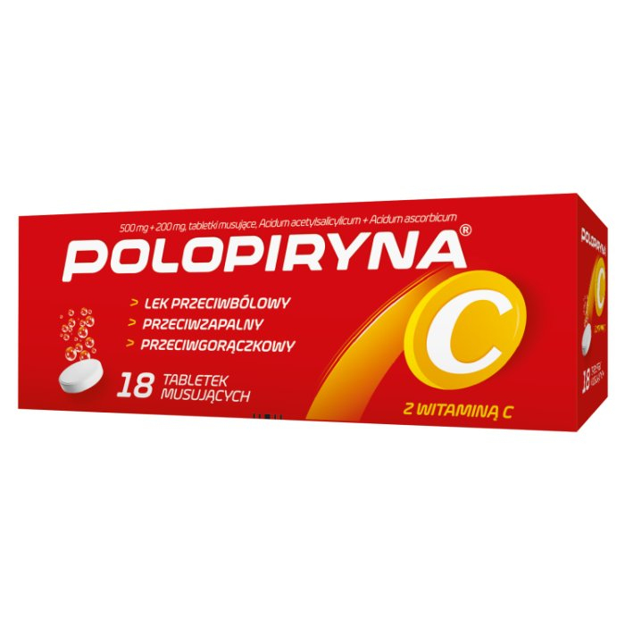 Polopiryna C 18 tabletek musujących