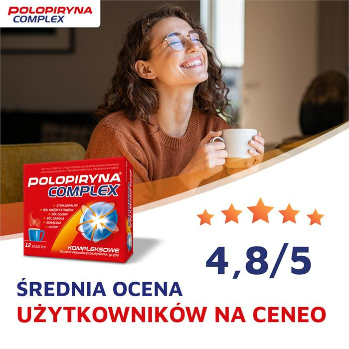 Polopiryna Complex 12 saszetek z proszkiem do sporządzenia roztworu