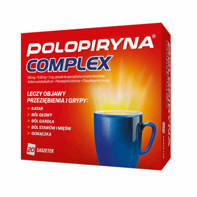 Polopiryna Complex proszek do sporządzania roztworu doustnego w saszetkach, 20 szt.