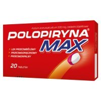 Polopiryna MAX 500 mg 20 tabletek dojelitowych