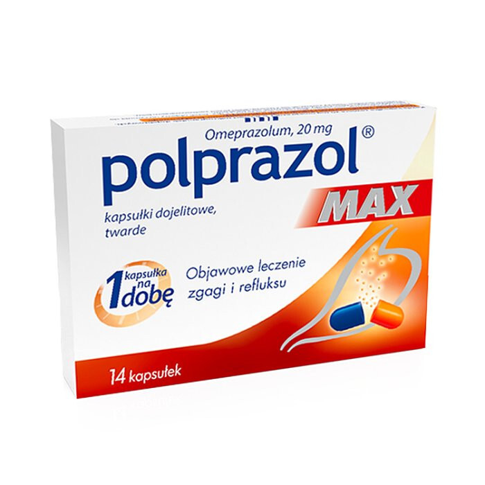 Polprazol MAX 20 mg 14 kapsułek dojelitowych twardych