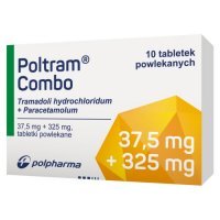 Poltram Combo 37,5 mg + 325 mg, 10 tabletek powlekanych