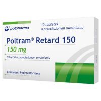 Poltram retard 150 mg 10 tabletek o przedłużonym uwalnianiu