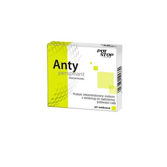 Pot Stop Antyperspirant tabletki, 30 szt.