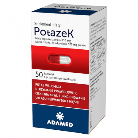 Potazek 610 mg 50 kaps.