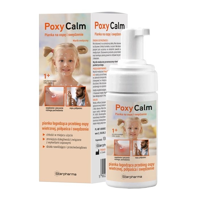 Poxy Calm pianka na ospę i swędzenie 100 ml
