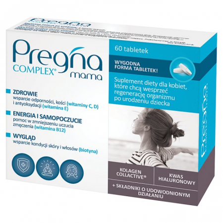 Pregna Complex Mama tabletki na regenerację po porodzie, 60 szt.
