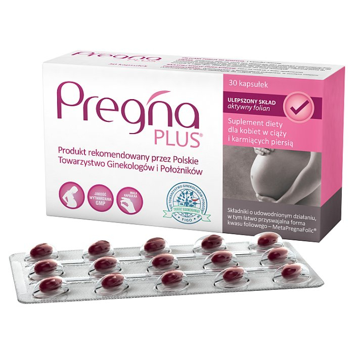 Pregna Plus kapsułki dla kobiet w ciąży, 30 szt.