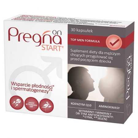Pregna Start On kapsułki dla mężczyzn wspierające płodność, 30 szt.