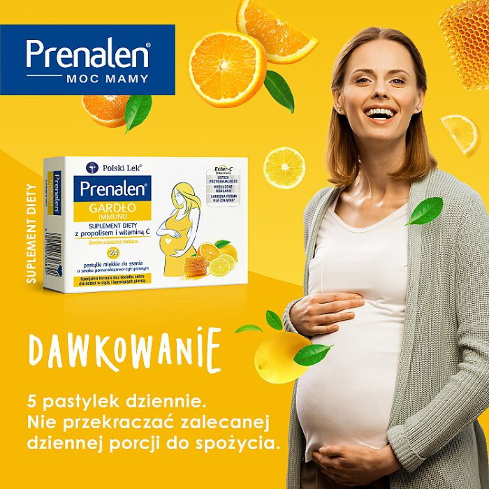 Prenalen Gardło Immuno 24 pastylki do ssania