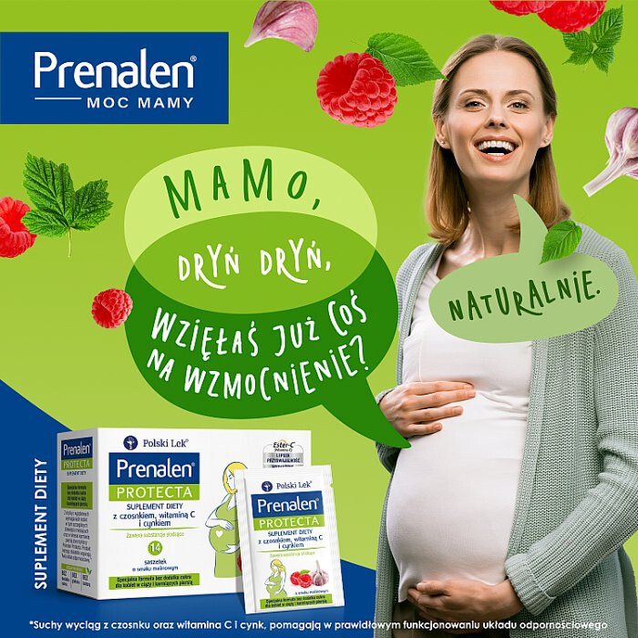 Prenalen proszek do rozpuszczania (smak malinowy) 14 saszetek