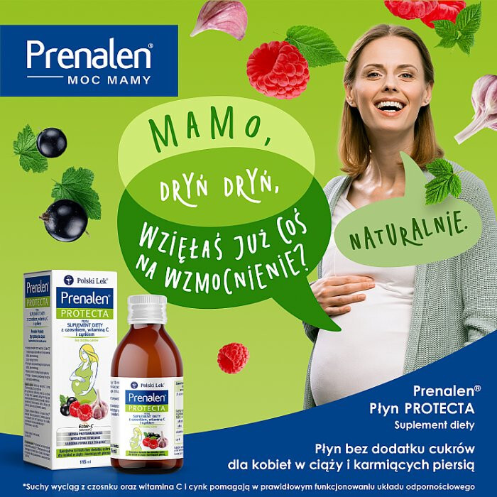 Prenalen Protecta płyn bez dodatku cukru, 115 ml