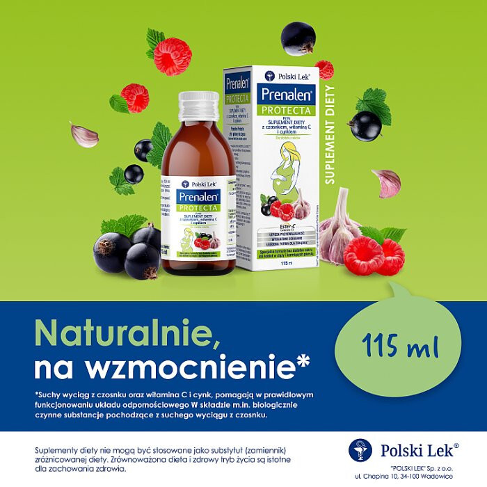 Prenalen Protecta płyn bez dodatku cukru, 115 ml