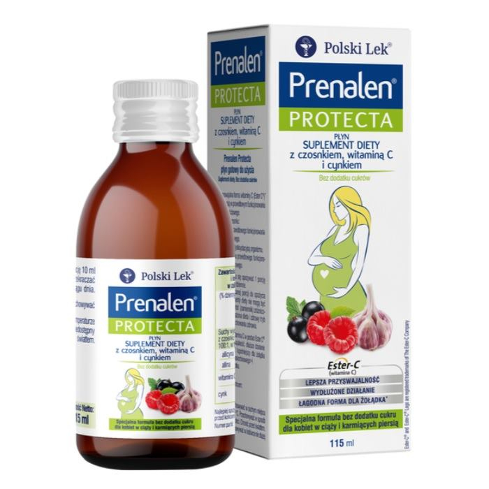 Prenalen Protecta płyn bez dodatku cukru, 115 ml
