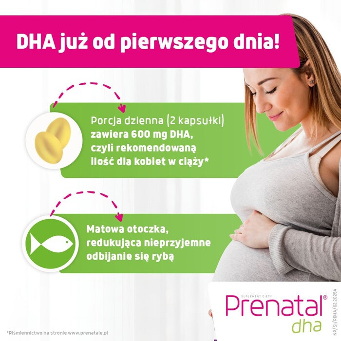 Prenatal DHA kapsułki z omega 3 w ciąży i podczas karmienia piersią, 30 szt.