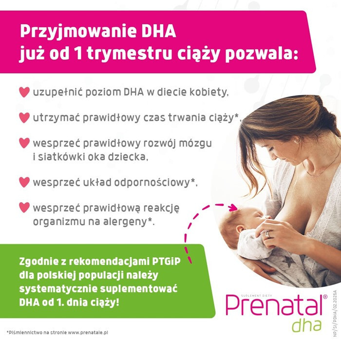 Prenatal DHA kapsułki z omega 3 w ciąży i podczas karmienia piersią, 30 szt.