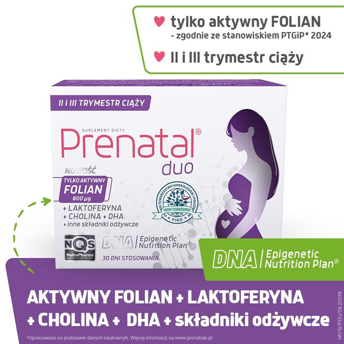 Prenatal Duo kapsułki z DHA dla kobiet w ciąży, 60 + 30 szt.