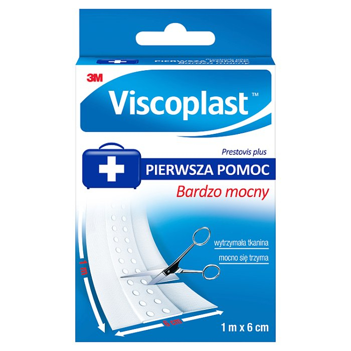 PRESTOVIS PLUS Plaster z opatrunkiem 1m x 6cm 1 szt.