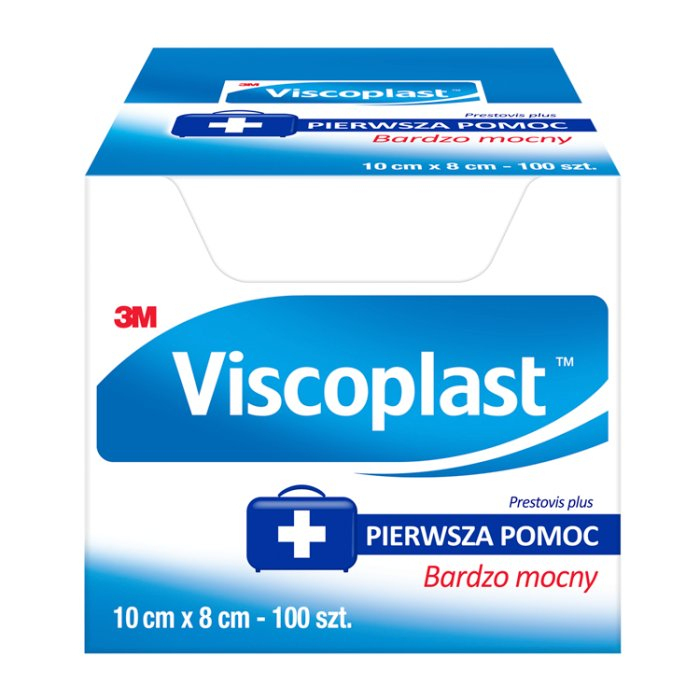 PRESTOVIS SUPERMOCNY Plaster z opatrunkiem 10cm x 8cm 100 szt.