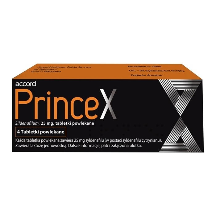 Princex 25 mg 4 tabletki powlekane