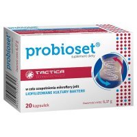 Probioset kapsułki synbiotyk (probiotyk + prebiotyk), 20 szt.