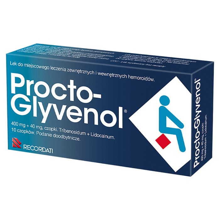 Procto-Glyvenol 10 czopków doodbytniczych / Hemoroidy