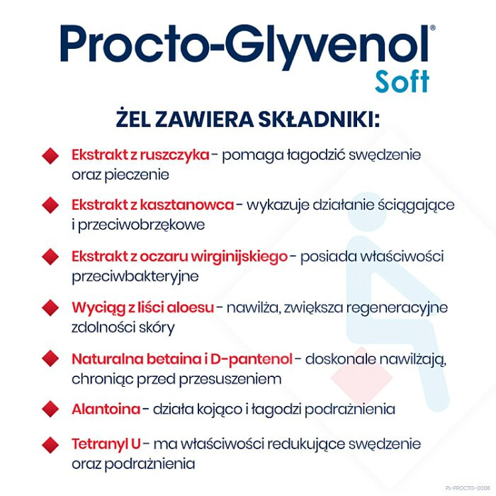 Procto-Glyvenol Soft żel do higieny intymnej, 180 ml