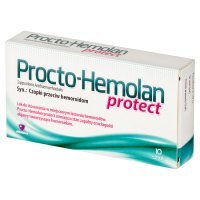 Procto-Hemolan Protect 10 czopków doodbytniczych / Hemoroidy